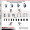 Service Caster 3 Inch 316SS Blue Polyurethane Swivel 10mm Threaded Stem Caster Set Brake SS316TS20S314-PPUB-BLUE-TLB-M1015-4 - alternate 3